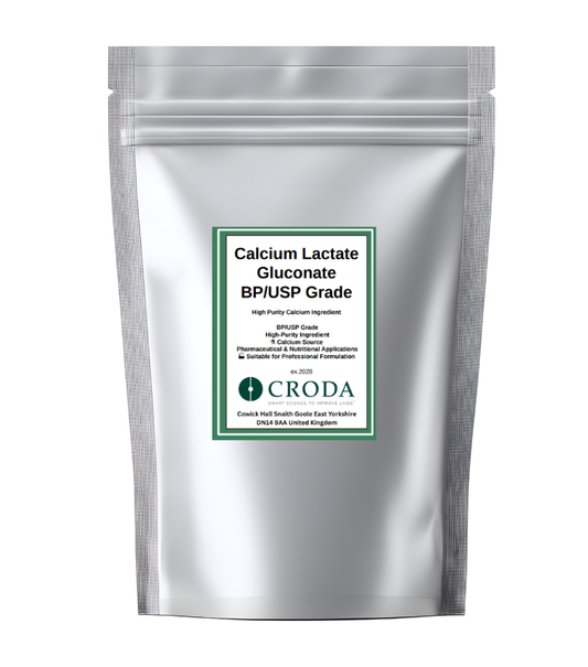 Calcium Lactate Gluconate BP/USP Grade 50g | High Purity Calcium Ingredient