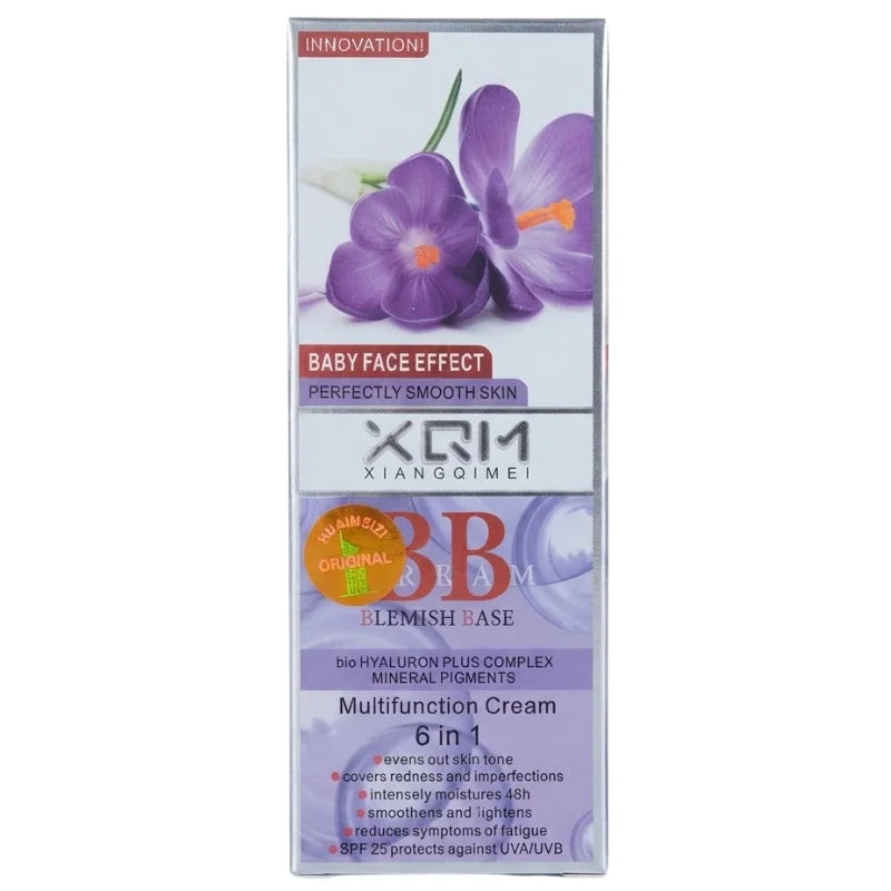 XQM BB Blemish Saffron Crocus Base Cream | 6-in-1 Multifunction BB Cream with Hyaluronic Acid & Mineral Pigments | SPF 15 | 65ml