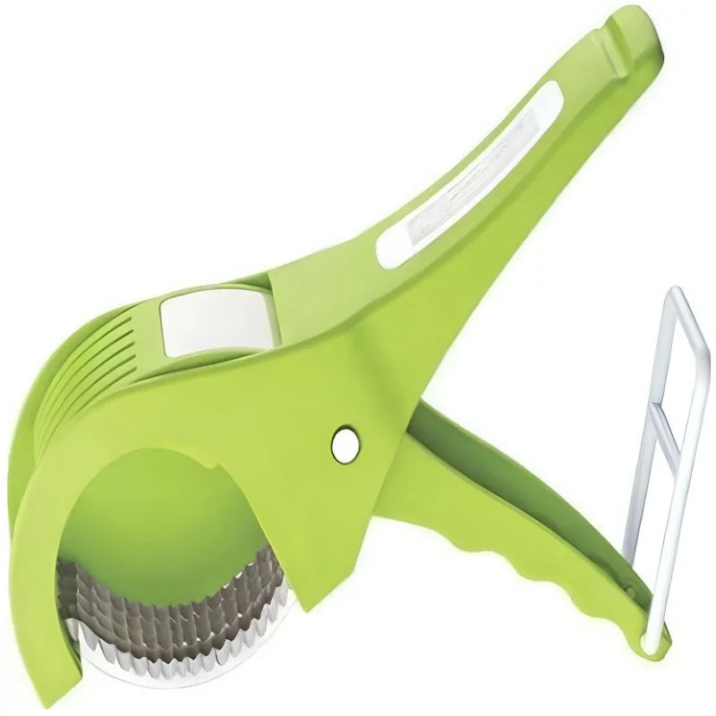 5 Blade Vegetable & Fruit Cutter and Slicer | Multipurpose Vegetable Chopper & Fruit Slicer | Kitchen Cutter with 5 Stainless Steel Blades | Multiple Colors