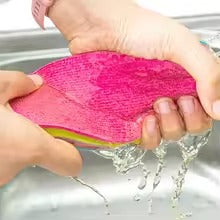 Multi-Purpose Microfiber Rainbow Sponge – 12 Layer Durable Cleaning Sponge for Kitchen & Household Use