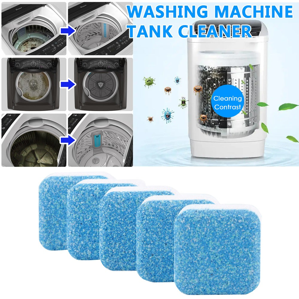 Tab Washing Machine Cleaner – Effervescent Detergent Tablets, Deep Clean for Washer & Pipes, Keeps Machine Fresh 1 Pc