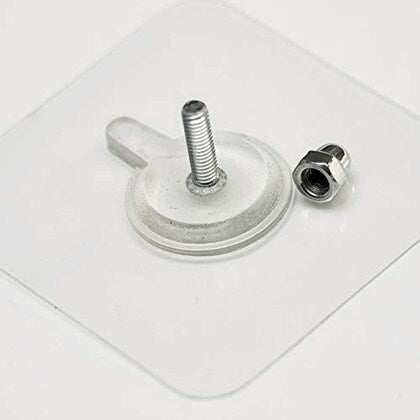 Transparent Self-Adhesive Wall Hooks Sticker – Strong Hold, No Drill, Damage-Free Hanging - Pack of 10