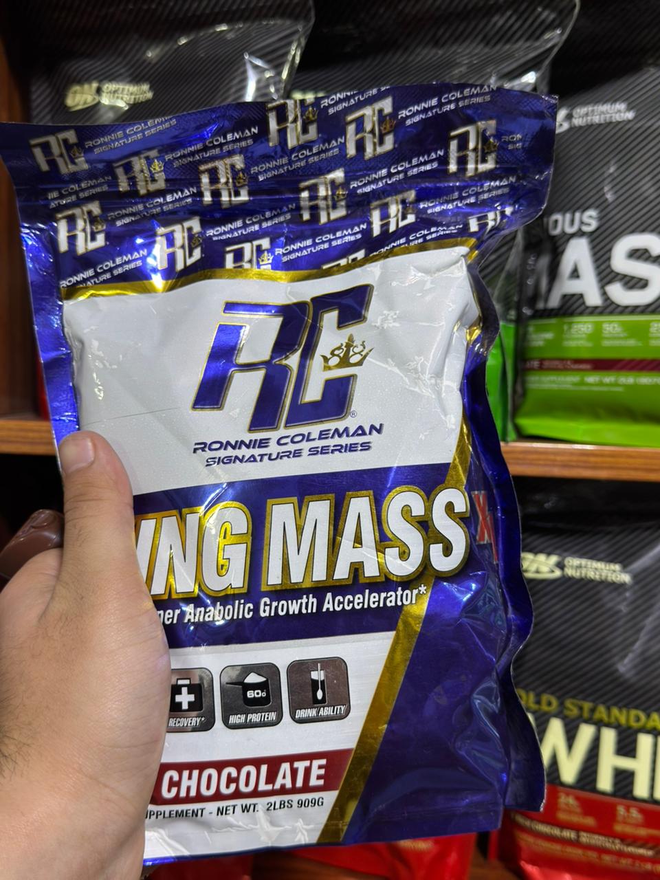 King Mass Chocolate Protein Weight Gainer Powder for Muscle Mass & Strength