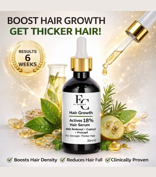 Herbal Hair Growth Serum 30ml | Rosemary & Onion Water-Based Formula