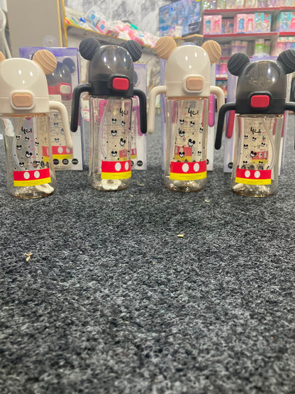 High Quality PPSU Baby Bottle | Wide Neck Feeder with Handle + Straw | BPA Free | Leak Proof - 250Ml