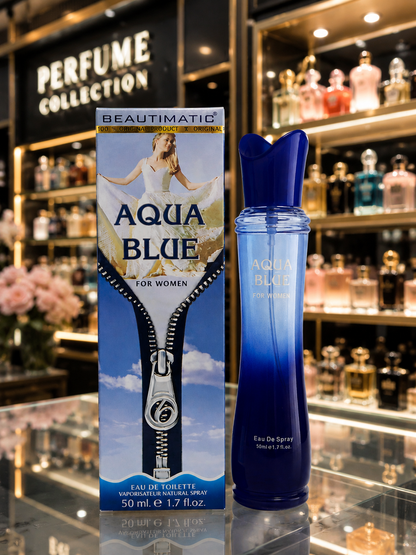 Beautimatic Aqua Blue For Women Eau De Toilette 50ml Refreshing Fragrance Perfect For Daily Wear