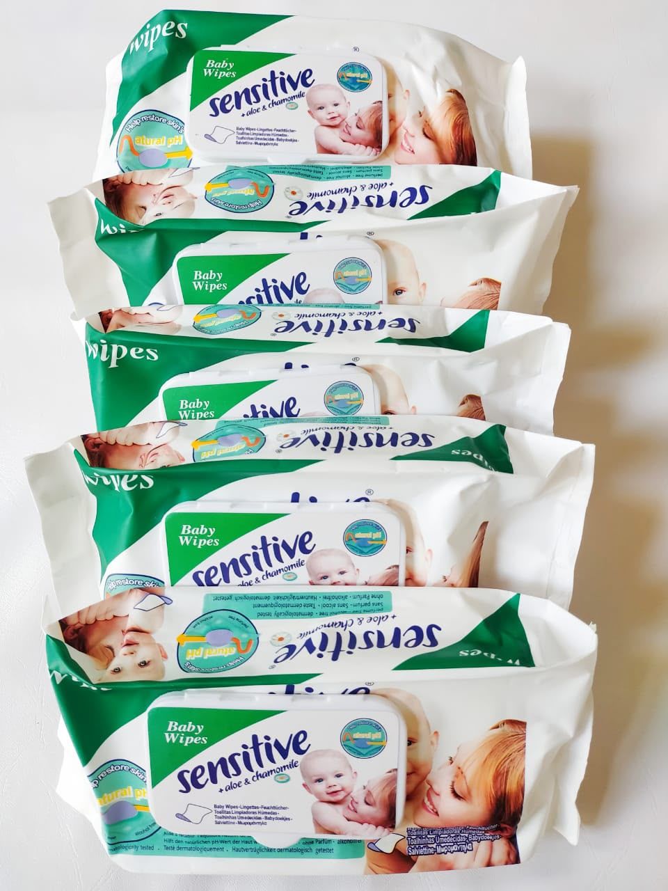 Mega Saver Pack Sensitive Baby Wipes Deal Of 10 Packs Ultra Soft Gentle Cleaning With Aloe And Chamomile For Delicate Skin