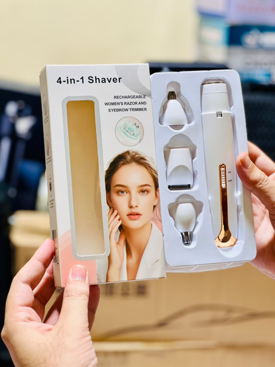 Flawless 4 In 1 Rechargeable Hair Remover - Personal Care Device Designed For Hair Removal And Daily Grooming Routine