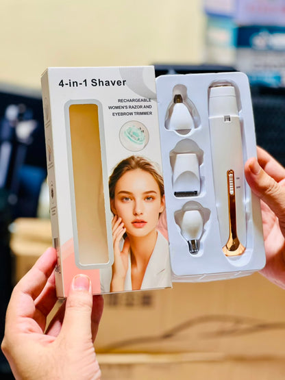 Flawless 4 In 1 Rechargeable Hair Remover - Personal Care Device Designed For Hair Removal And Daily Grooming Routine