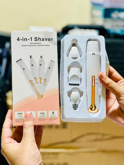 Flawless 4 In 1 Rechargeable Hair Remover - Personal Care Device Designed For Hair Removal And Daily Grooming Routine