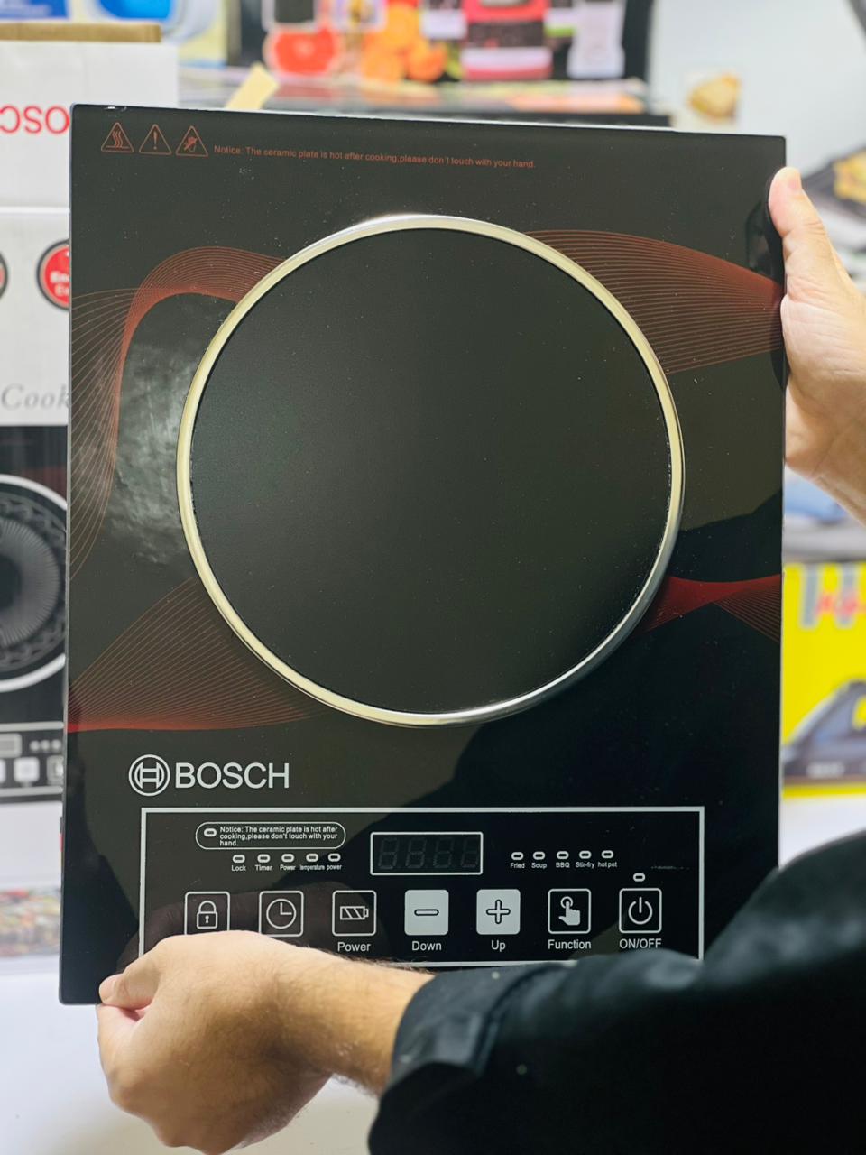 Bosch 2200 Watts Infrared Cooker RBK-12 With Digital Touch Controls Multiple Cooking Functions And Safety Lock For Modern Kitchens