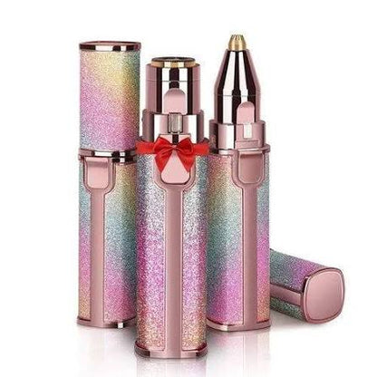 2-in-1 Flawless Eyebrow Trimmer | USB Rechargeable 2in1 Flawless Trimmer With Wire & Cleaning Brush | Eyebrow & Upper Lips Trimmer For Women (Rechargeable)