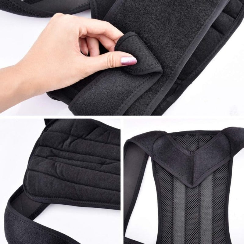 Back Pain Relief Posture Corrector Belt | Adjustable Support for Spine, Shoulder & Lumbar Alignment | Medium