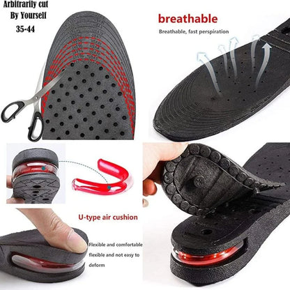 3 Layer Height Increase Insoles – Adjustable 3 cm to 7 cm | Soft, Comfortable & Shock-Absorbing | Elevator Shoe Inserts for Men & Women