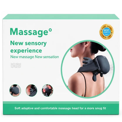 Neck & Shoulder Kneading Massager | Model BLD- 893 | Wireless Shiatsu Deep Kneading Massager with Heat | For Neck, Shoulders, Back & Body Relaxation