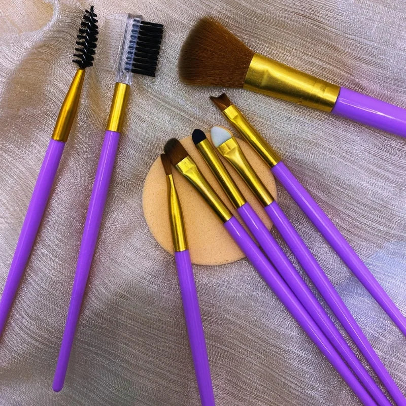 9 PCS Makeup Brush Set | Professional Beauty Tools for Foundation, Blending, Contouring & Eyeshadow | Soft Synthetic Bristles | Pink