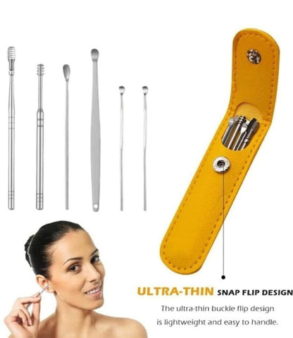 6-Piece Ear Wax Cleaning Kit |  Portable & Easy to Use