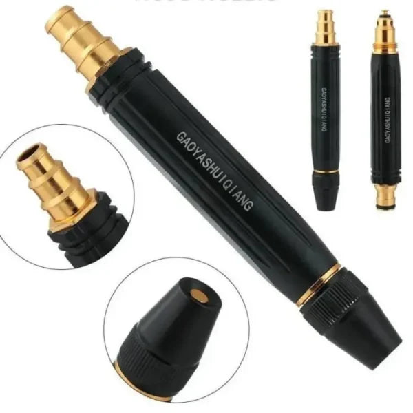 Metal High-Pressure Adjustable Nozzle Water Spray Gun | Heavy-Duty Brass Hose Sprayer for Cleaning & Watering