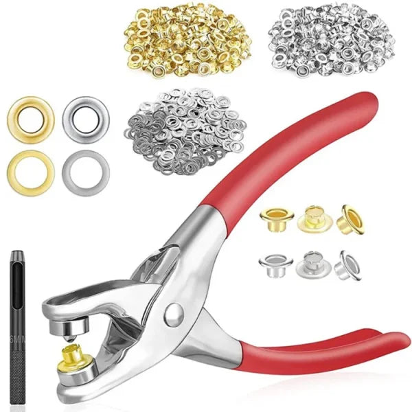 Metal Hand Press Tich Button Fixer Machine with 25 Snap Buttons | Durable & Easy-to-Use DIY Tool