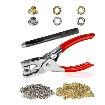 Metal Hand Press Tich Button Fixer Machine with 25 Snap Buttons | Durable & Easy-to-Use DIY Tool