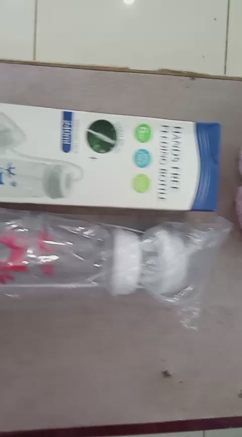 Handsfree Baby Feeding Bottle 240ml with Silicone Tube & Nipple | BPA-Free | Random Color