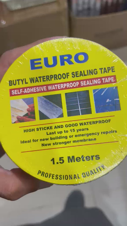 1.5 Meter Butyl Tape | Strong Aluminum Foil Tape Waterpoof | Rubber Butyl Tape (Width 2 Meter)
