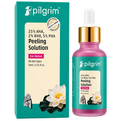Pilgrim Peeling Solution | Weekend Facial Peel for Deep Cleansing & Exfoliation | Radiant & Even-Toned Skin | For Men & Women | 30ml