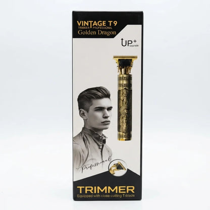 Professional T9 Hair & Beard Trimmer | Cordless USB Rechargeable | Plastic Body | Dragon Design