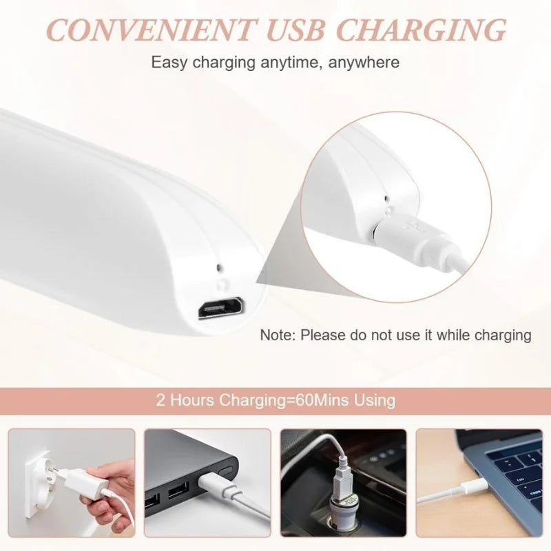 4-in-1 Electric Lady Shaver for Women | Rechargeable Cordless Hair Remover | Bikini Trimmer, Nose & Eyebrow Trimmer | For Face, Legs & Underarms