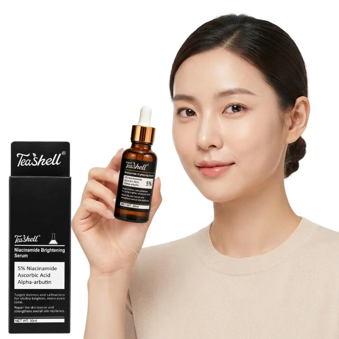 Teashell 5% Niacinamide Brightening Serum | Alpha Arbutin & Ascorbyl Acid | Dark Spot & Acne Mark Care | For All Skin Types | 30ml